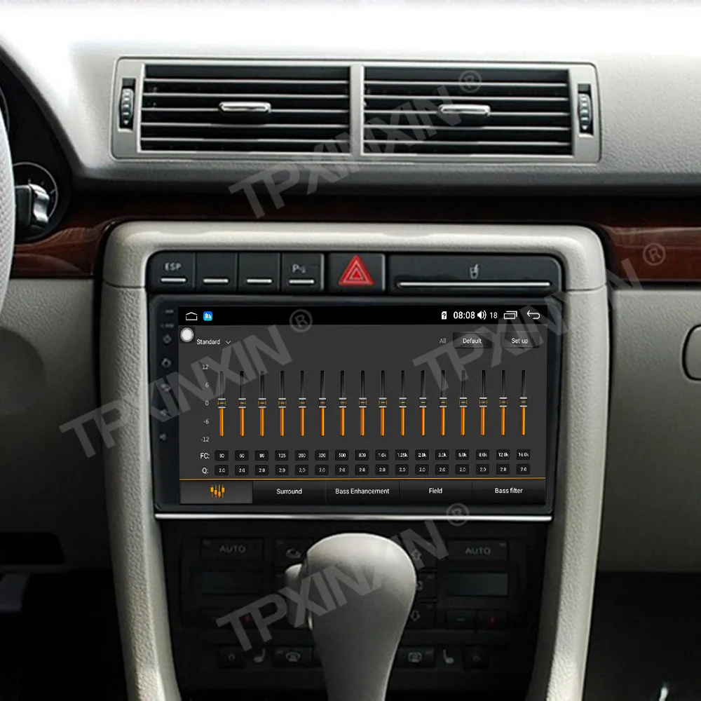 9.0 بوصة أندرويد 14.0 السيارات carplay لأودي A4 2002 إلى 2008 سيارة مشغل وسائط متعددة نظام تحديد المواقع والملاحة راديو اللمس scrren HD رئيس وحدة #3