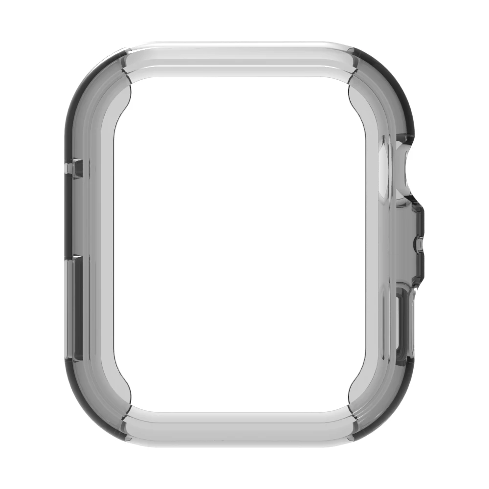 For Huawei Watch Fit 4 Protective Watch Case Soft TPU Hollow Out Cover - Transparent Black