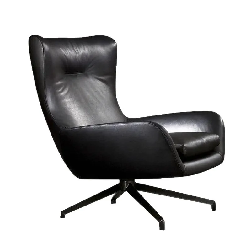 Italian minimalist leisure chair, simple and modern hotel bed and breakfast living room single sofa chair, fashionable