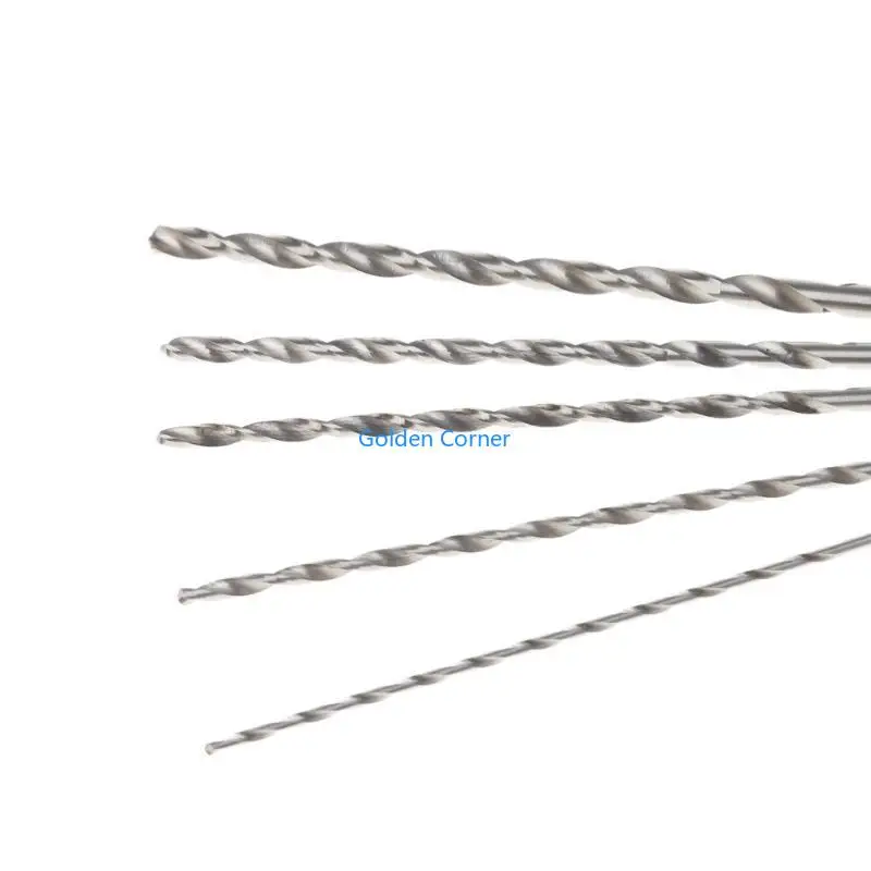 E15D 5Pcs 2-5mm 152mm Long HSS Twist Drilling Bit Straight Shank Electric Drill Tool