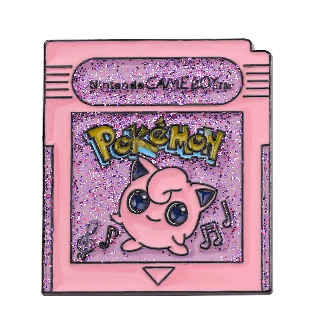 1 Pc ​​Cartoon Brooch Cute Jigglypuff​​ Creativity Enamel Pin Metal Badge Jewelry Clothing Backpack Accessories Gift