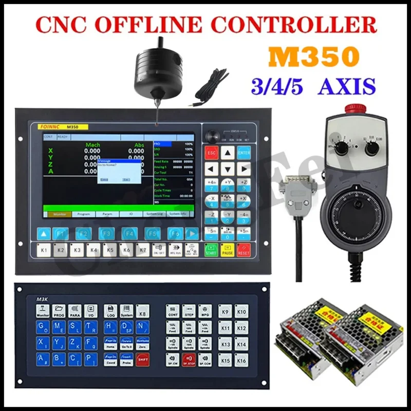 CNC Ddcs Expert V2 M350 Offline Controller Kit 3axis4axis5Axis Cnc System Newest Extended Keyboard/3d Edge Finder /Mpg