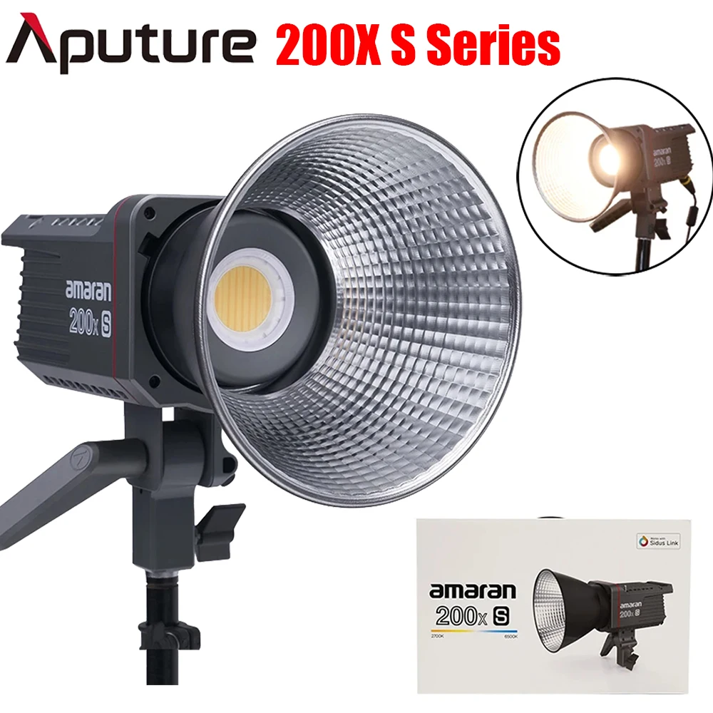 

Aputure Amaran 200x S Video Light 200w Bi-color COB Photography Lighting Bluethooth App Control for Film Recording Outdoor Shoot