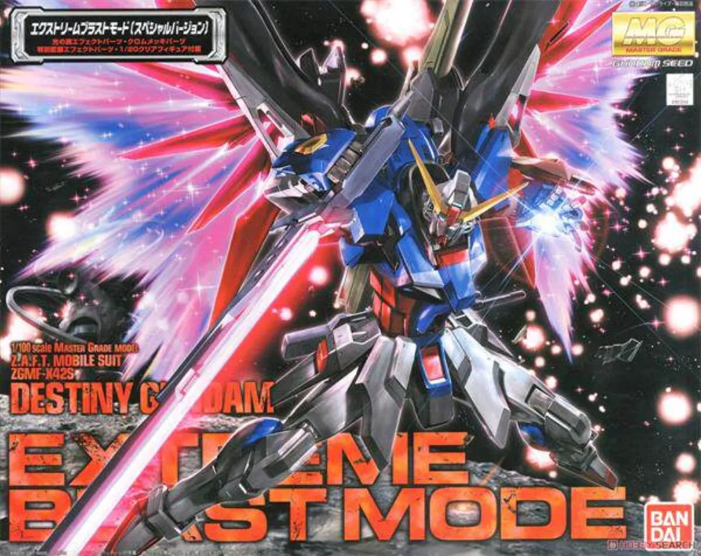 

In Stock Bandai MG 1/100 Destiny Gundam Extreme Blast Mode Light Wing Version Model Kit
