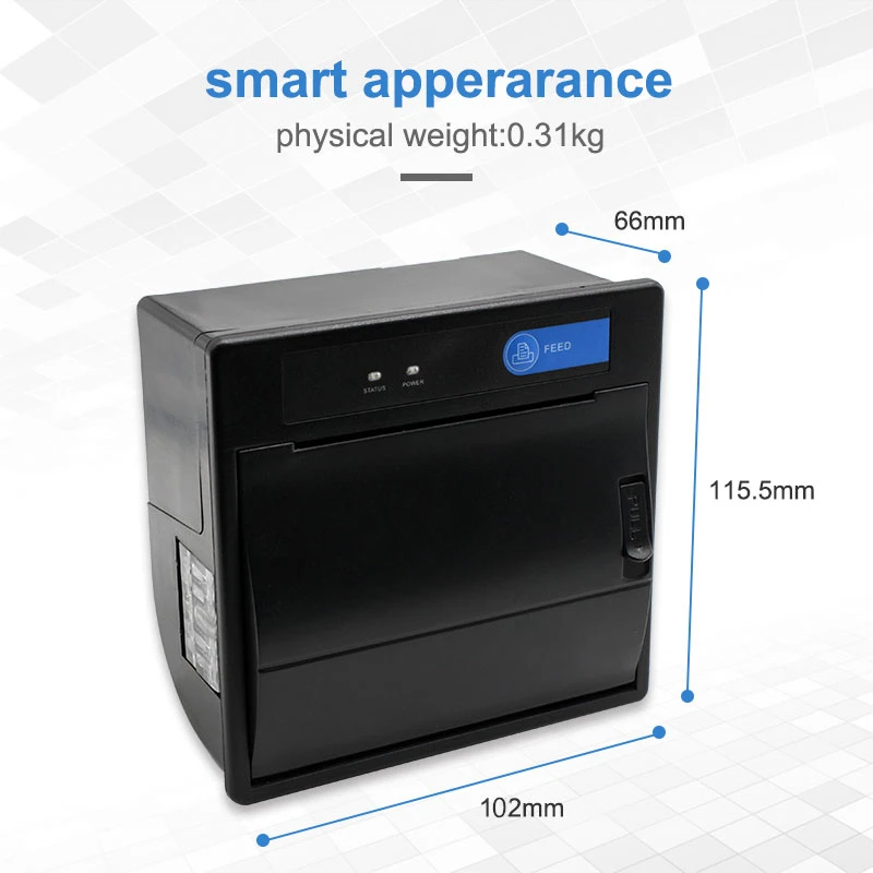 Imagem -03 - Mini Impressora do Painel Térmico Ep260c Polegadas com Cortador Automático Ttl Mais Usb Dc5-9v