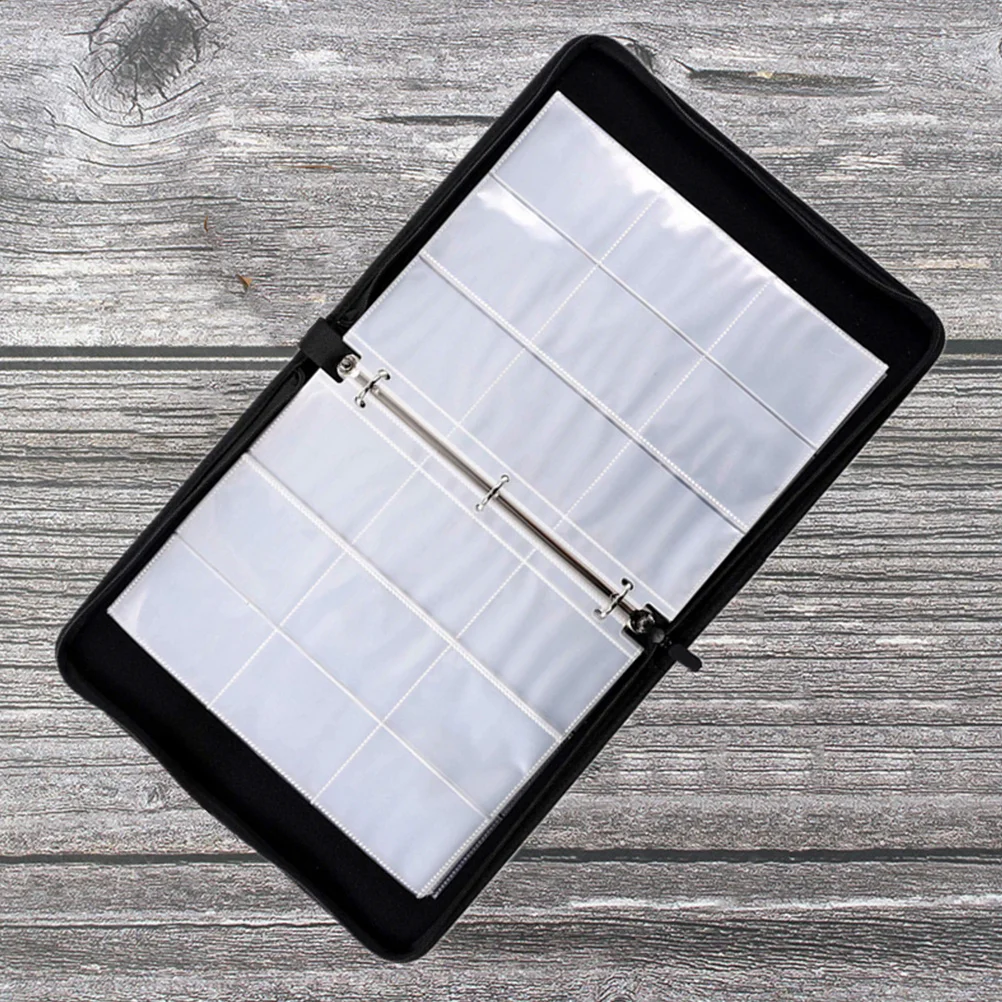 

Card Binder Photo Album Game Card Holder Transparent Pages Durable PU PP Material Collector Gift Ticket Album Cards Binder