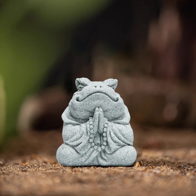 

Creative Tea Pets Room Tea Plate Decoration Attracting Wealth Golden Toad Animal Thread Fragrance Teaware Ornaments Decor