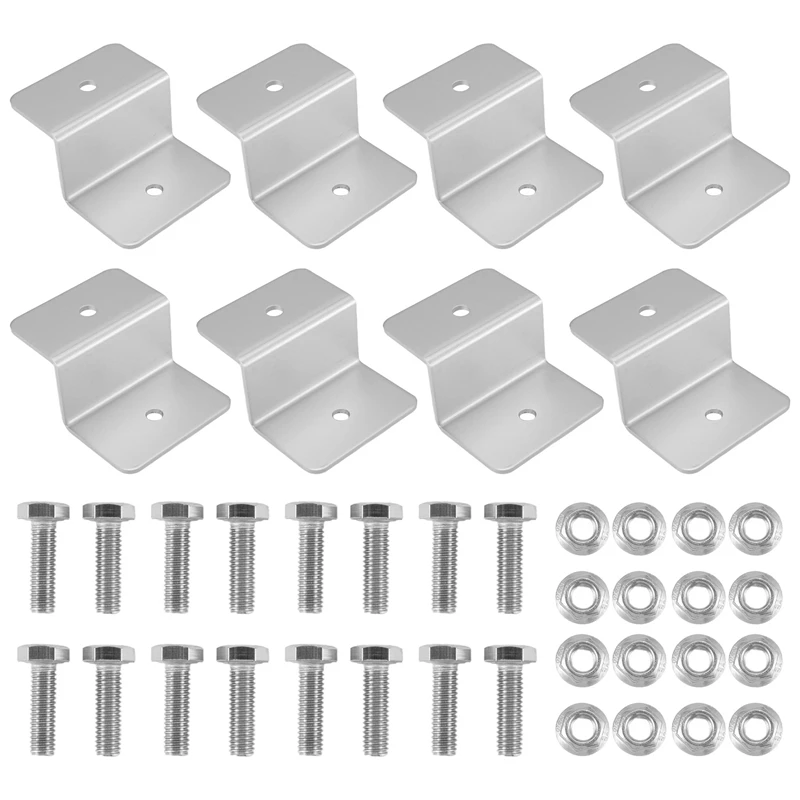 8Pcs Solar Panel Mounting Bracket Z Style Aluminum Alloy Roof Support Caravan Solar System Installation Accessories