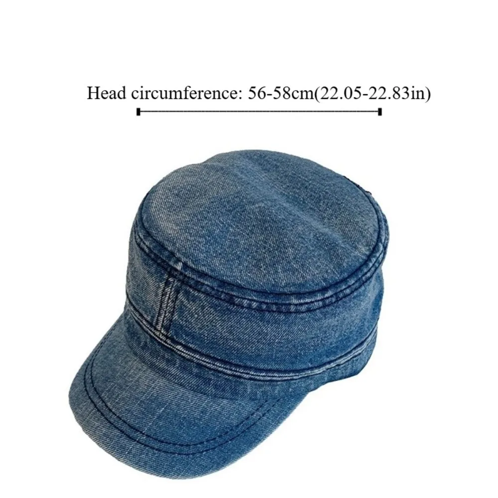 الكورية خمر بلغت ذروتها قبعة مسطحة أعلى الشارع الشهير قبعة بيسبول الدنيم قناع كاديت قبعة المشي لمسافات طويلة