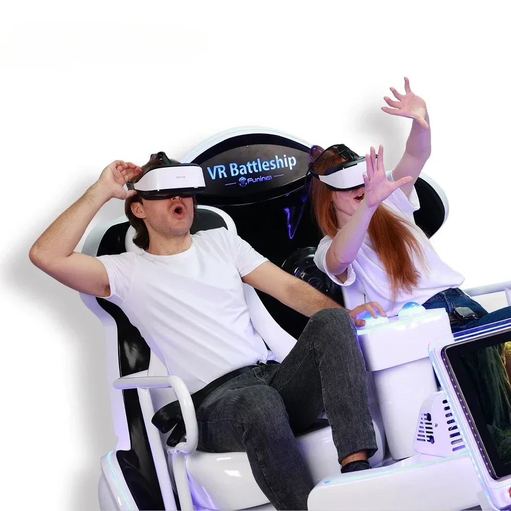 FuninVR Newest Real Feeling Virtual Reality Simulator 9D Cinema VR , 9dvr space fighter ship virtual