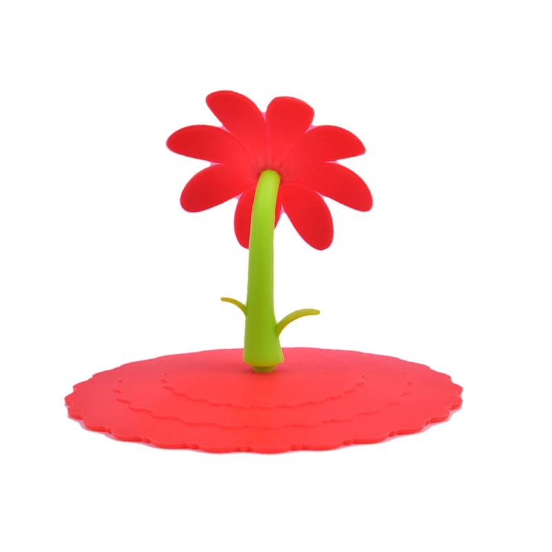 Tampas de copo driking silicone anti-poeira tigela capa resistente ao calor do boneco de neve selos canecas de vidro tampa de cozinha ferramentas de chá tampas