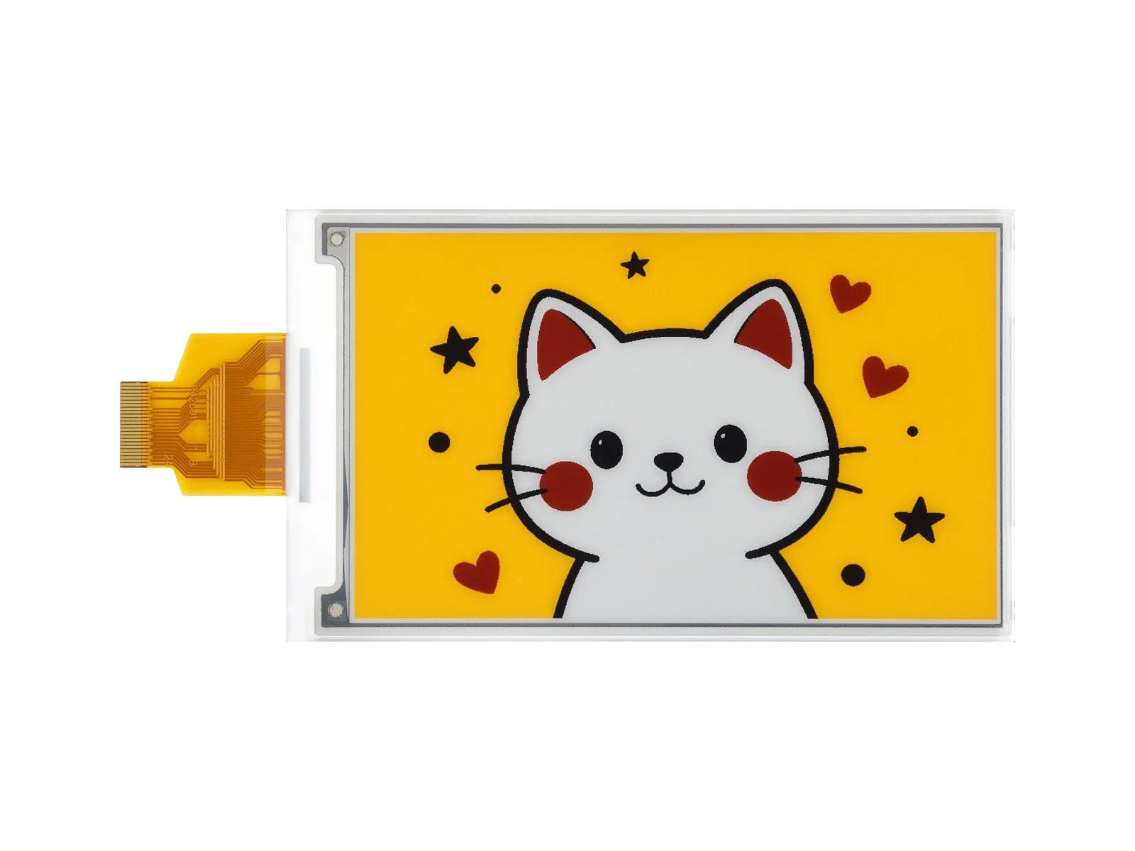 4.26inch E-Paper Display (G), 800 × 480 Resolution, Red/Yellow/Black/White, SPI Communication Interface,40PIN GPIO Header