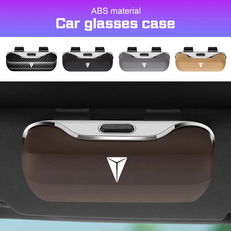 2026 Car Visor Glasses Box Portable For Changan Deepal S7 S07 SL03 S05 G318 S09 Series Auto Sunglasses Holder Eyeglasses Case