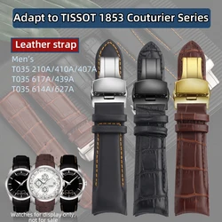 For Tissot T035 Men's Watch Belt 1853 Couturier T035627A T035410A T035617 T035439 strap 22mm 23mm 24mm Leather Arc Watchband
