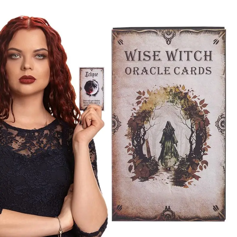 Oracle Wise Witch Cards, Deck Card Games, Divination Party, Desktop Toy, Entretenimento Lazer, 18 Plus, 20 Pcs