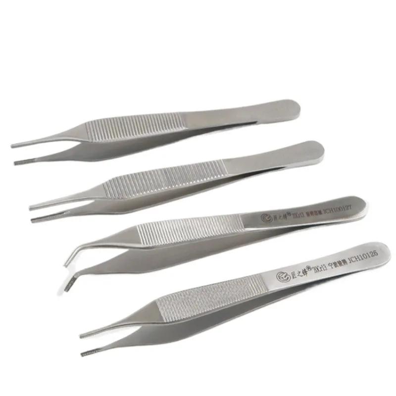 Premium Stainless Steel Dressing & Tissue Forceps for Nose Surgical Use Micro Adson Toothed Tissue Forceps