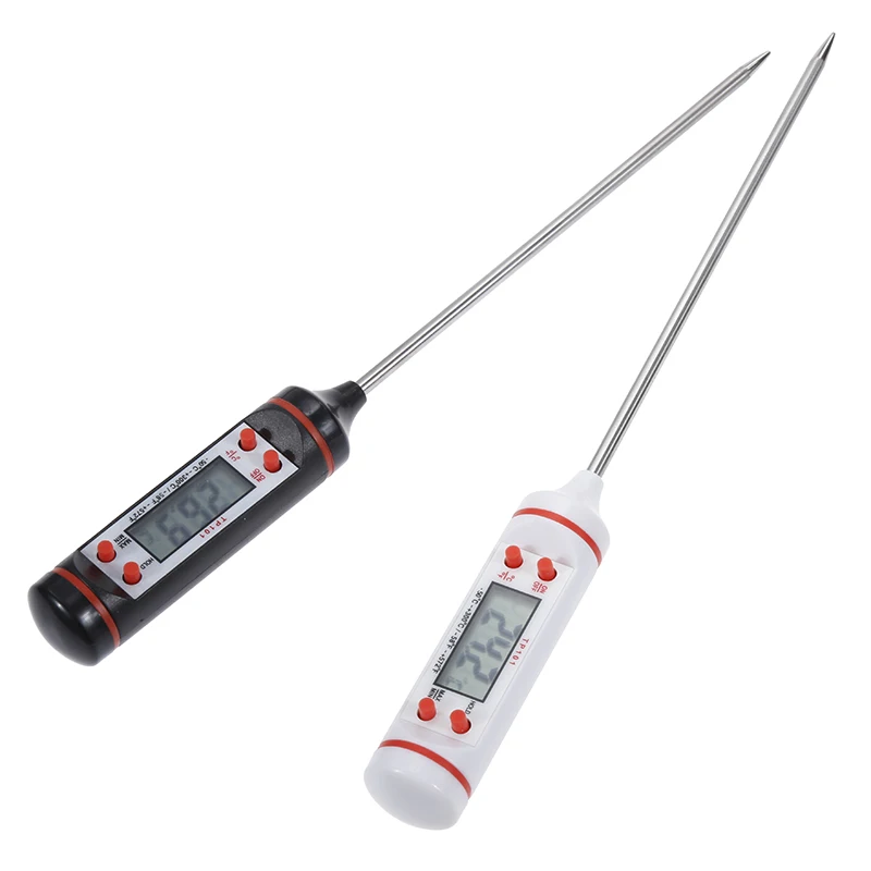 Electronic Digital BBQ Thermometer -50 To 300'C Instant Read Oven Thermometer Tools Probe Household Thermometer with Long Probe