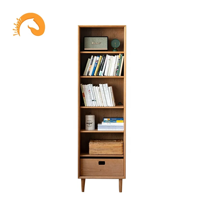 2023 New Nordic Solid Wood Bookcase Sundry Cabinet High Bookshelf Display Large Capacity Storage Dining Side Cabinet