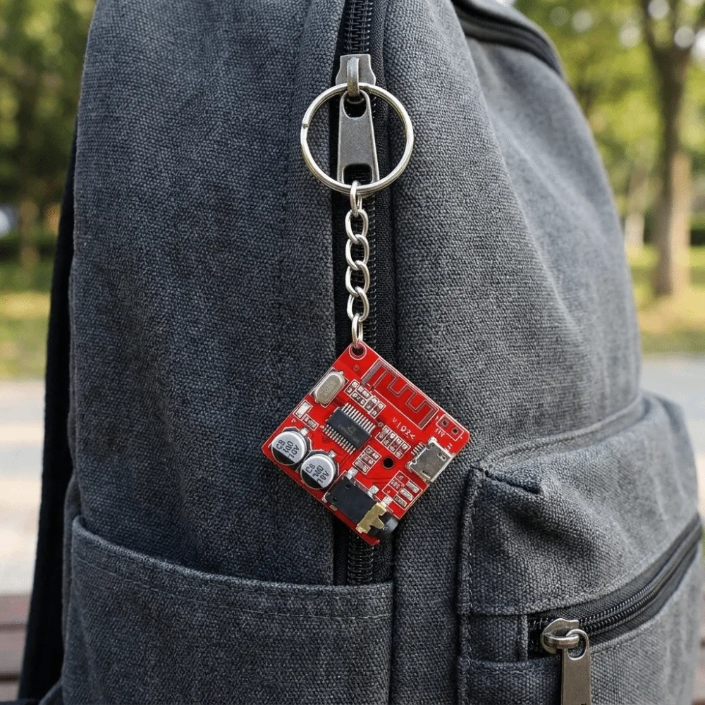 Real PCB Circuit Board Keychain Personalized Mechanical Electronic Component Key Fob Cyberpunk Style Sturdy Tech Key Holder