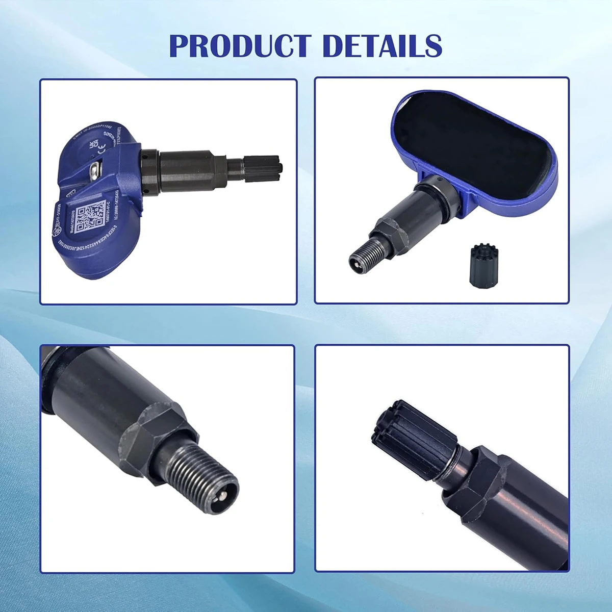 4 Stück Reifendrucküberwachungssensoren für Tesla Model 3 Y S X 2020-2024, für Tesla Model Y Juniper 2025, Bluetooth TPMS-Sensor 1490701-00-B 1490701-01-B 1490701-01-C – Detail 5