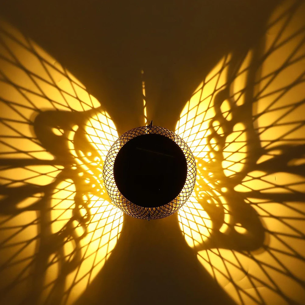 

Solar LED Garden Lights Hanging Hollow Lanterns Vintage Outdoor Decorative Landscape Lamps Solar Powered Iron Lighting for Yard