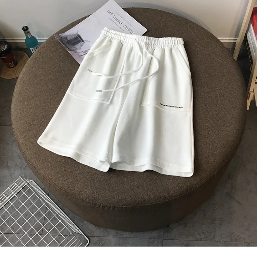 Fashion Casual Printed Shorts For Women Summer Loose Fit High Rise Bottoms Comfortable Daily Wear Soft Cotton Pants