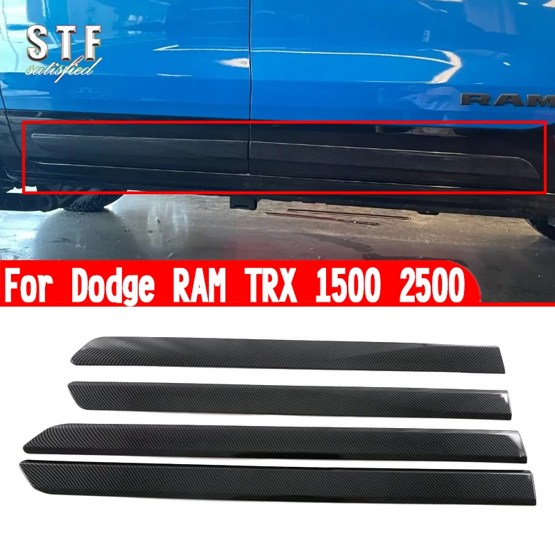 For Dodge RAM TRX 1500 2500 2022 2023 2024 Car Accessories Side Door Body Trim Molding Decoration Stickers