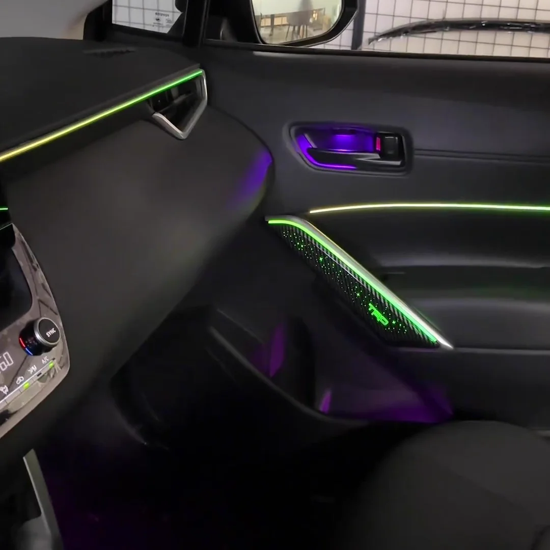 NewSJC 64 Color Car Ambient Light for Toyota COROLLA CROSS 2022-2025 Atmosphere Light Accessories Decoration for Interior Upgrad