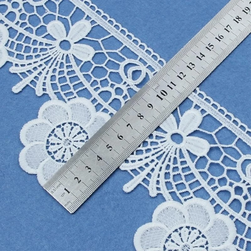 R1WE شريطة من الدانتيل الديكور الفراش فساتين الزفاف اكسسوارات DIY اليدوية