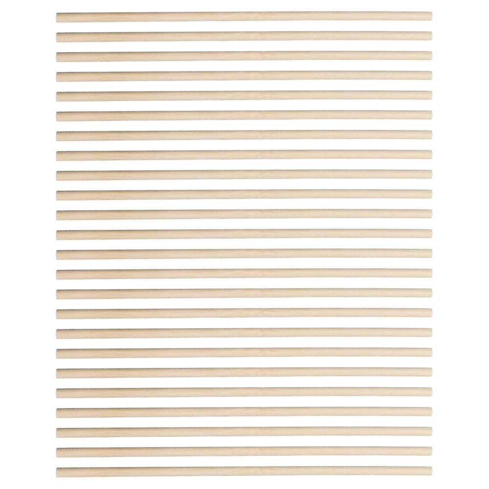 200 peças crianças diy artesanato inacabado hastes de passador de madeira natural varas superfície lisa madeira para pintura desenho materiais educacionais