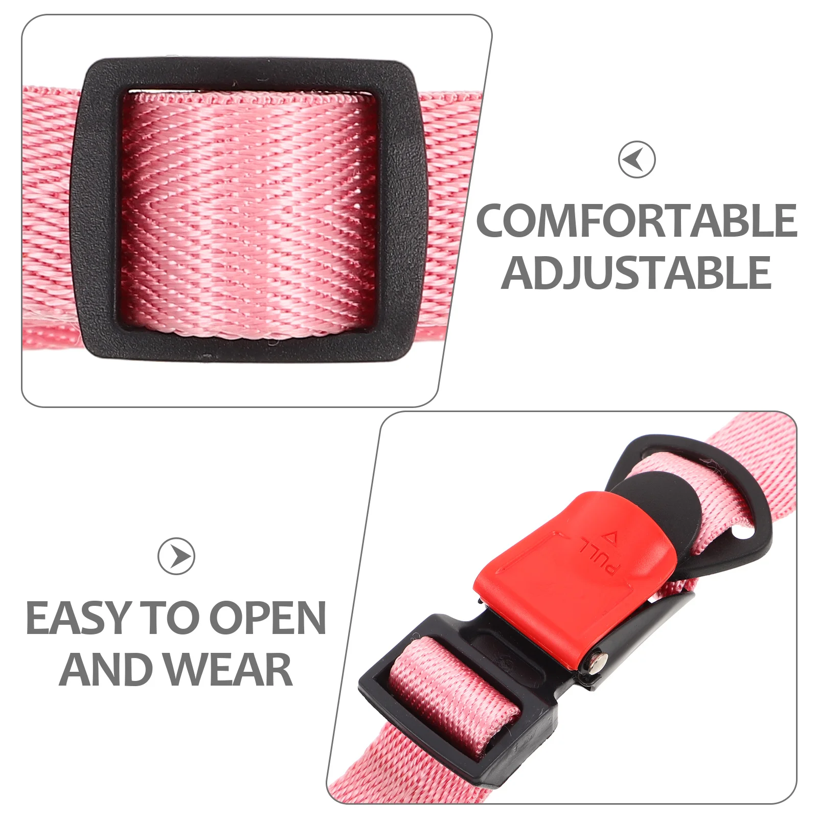 Pink Adjustable Y-Shaped Hard Hat Chin Straps Safety Replacement for Industrial Workers Elastic Strap