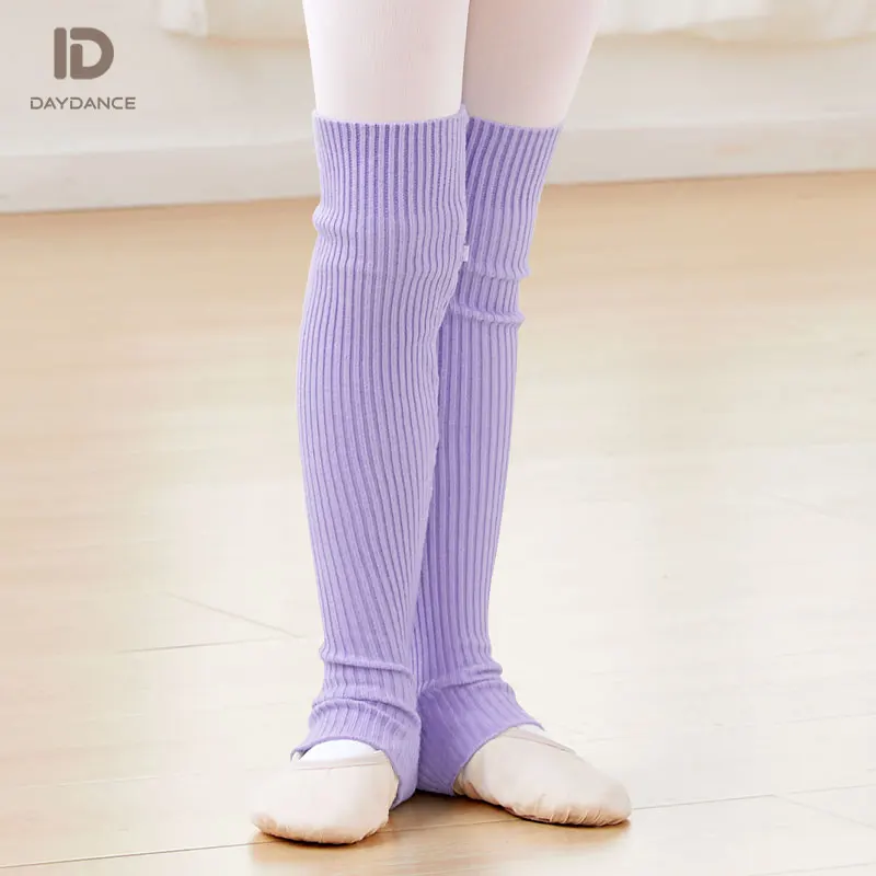 Girls Ballet Leg Warmers Kids Knitted Stockings Ballet Protector Socks Children Yoga Socks Gym Fitness Warm Dance Accessory