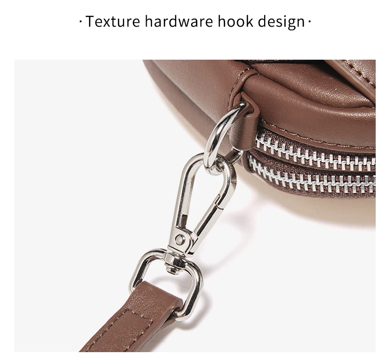 FOXER Damen Umhängetasche aus Spaltleder 2026 Neue Schultertasche Geldbörse Weibliche Mode Handytasche mit Zubehör – Detail 8
