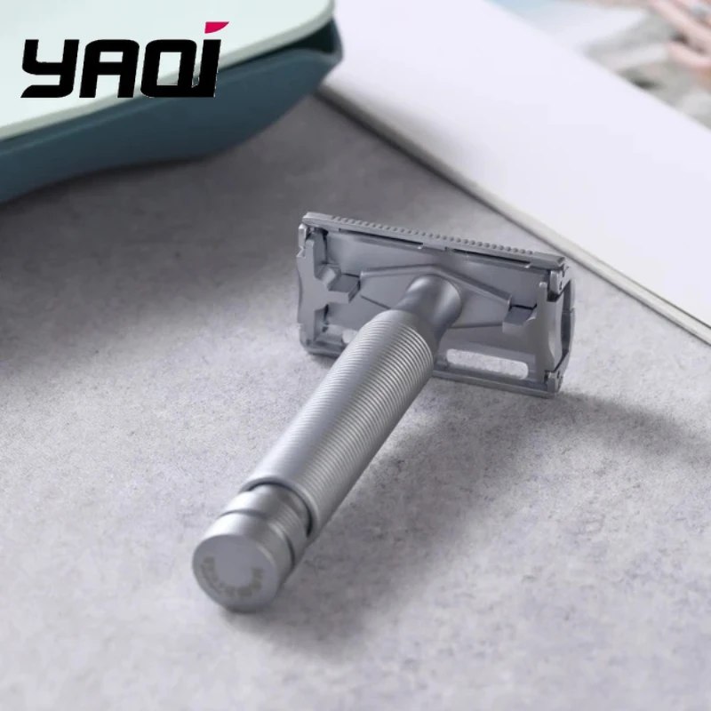 

Бритва Yaqi Monarch Safety Razor, матовый хром, мужская, для бритья, с двойным лезвием, ручная, винтажная, инструмент для бритья