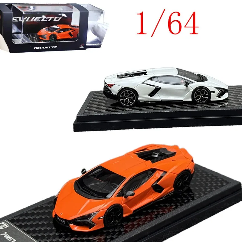 

Литой под давлением ЖК-дисплей в масштабе 1/64 Lamborghini Revuelto Hardtop суперкар из сплава, модель автомобиля, игрушки для мальчиков, подарок