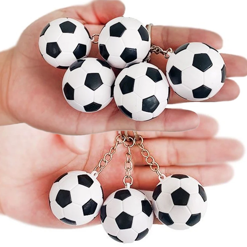 European Mini Football Keychain Sports Themed Souvenir Keychain Soccer Rewards Backpack Pendant Keyring Backpack Key Decor Gift view 6