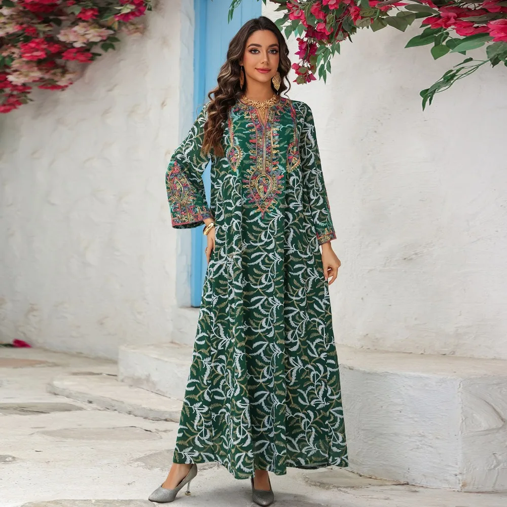 

Eid Abaya Women Party Dress Embroidery Kaftan Jalabiya Muslim Dubai Vestidos Largo Ramadan Morocco Caftan Long Robe Abayas 2026