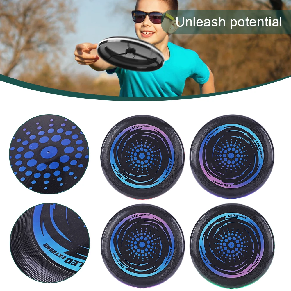 49 Leds Light Up Flying Disc Outdoor Sport Disc Ultimate Brightness Glow in The Dark Flying Disc for Outside Sport  Games Disc