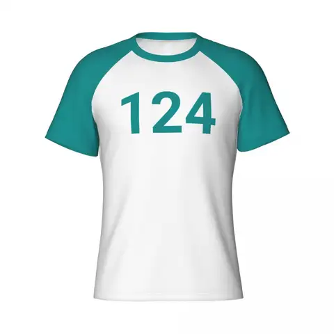 남녀공용 DIY 플레이어 코스프레 의상 124 456 388 재미있는 폴리에스터 편안한 반팔 티셔츠 데일리 남성복