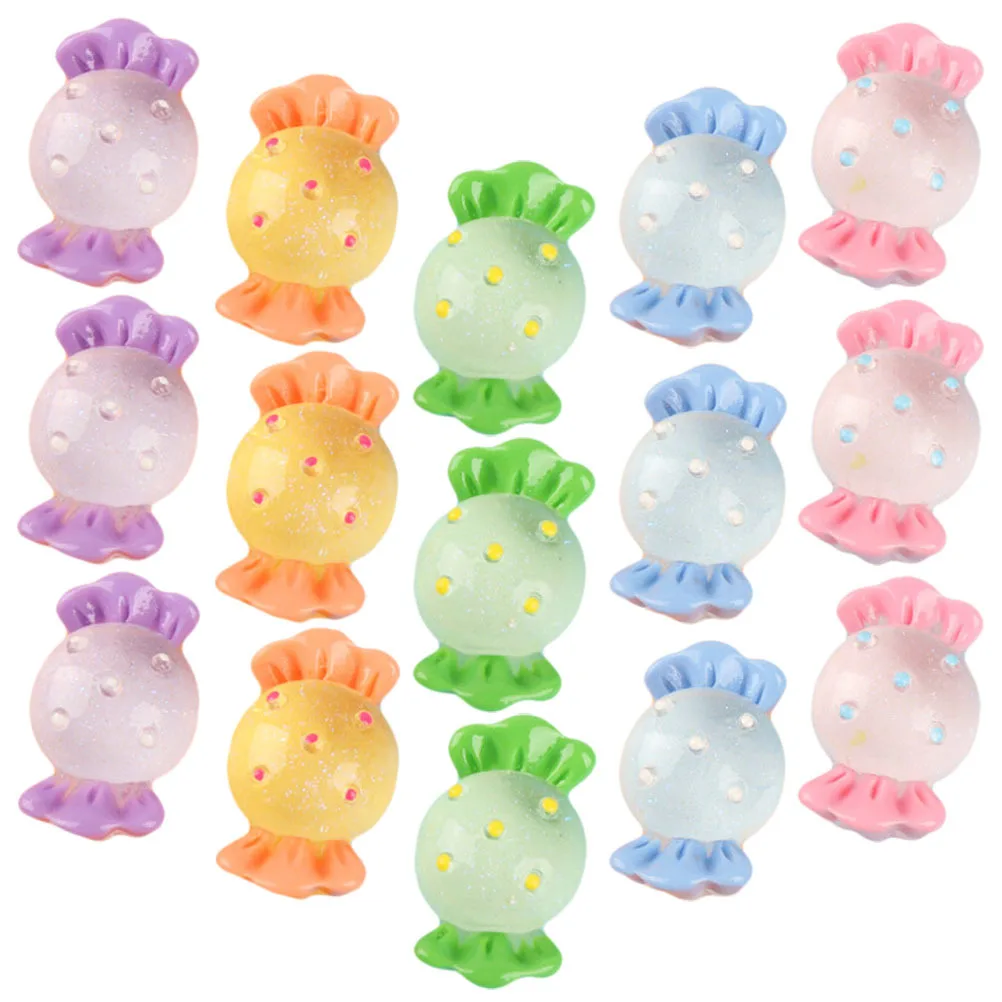

20Pcs Decorative Fake Resin Candy Colorful Candy Props Simulation Lifelike Display for Home Shop Decoration Fake Candies Bulk