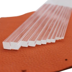 Clear Acrylic Plastic Square Flat Rod Bar 1.5mm To 50mm