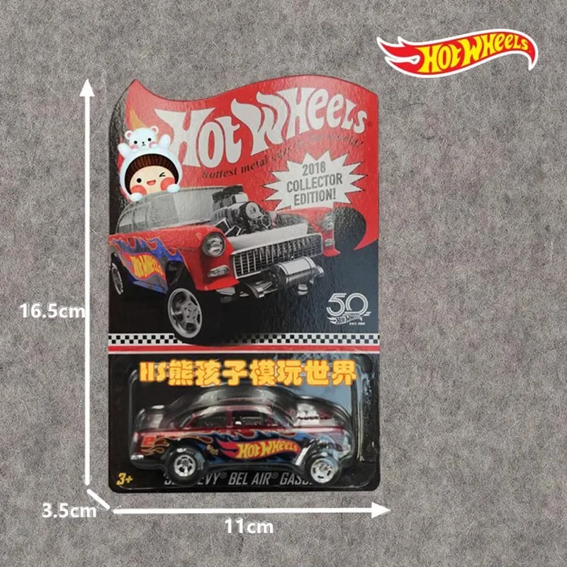 1/64 Hot Wheels 2018 Collector Edition Red Line Car Model TV Series Batmobile Collectible Room Ornament Boy Birthday Toy Gift view 5
