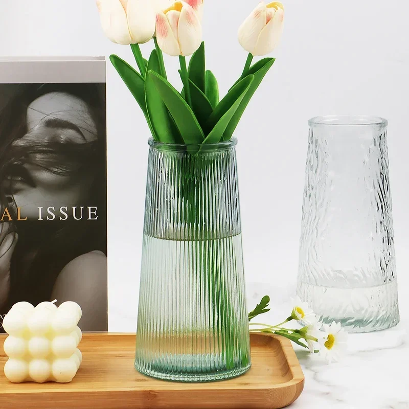 

Transparent Kitchen Vase Flowers Terrarium Nordic Vintage Vases Country Wedding Decorazioni Casa Ornaments Home Decoration