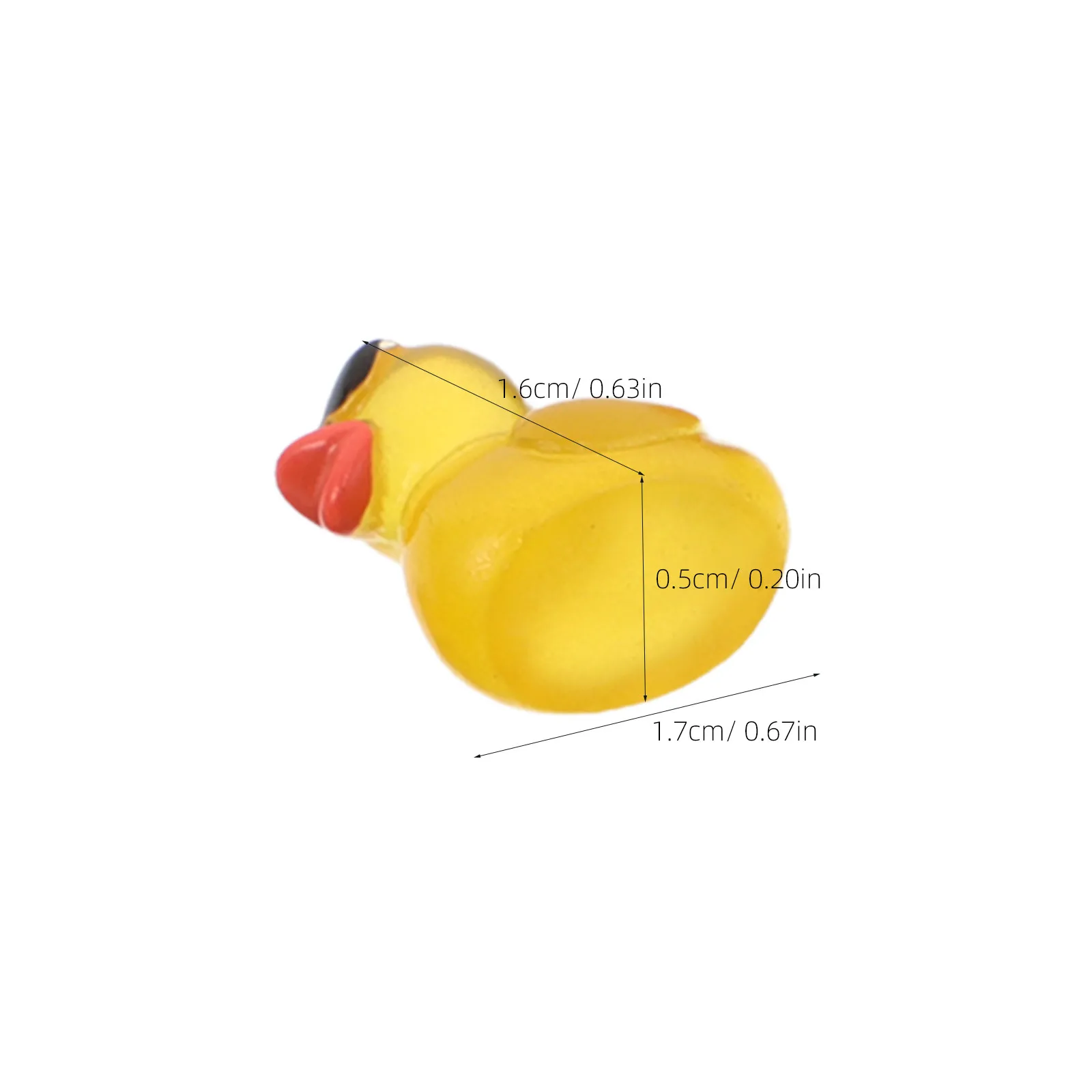 24Pcs Mini Resin Ducks Micro Landscape Accessories Cute Tiny Animal Decorations Fairy Garden Miniature Duck Statues Moss Garden