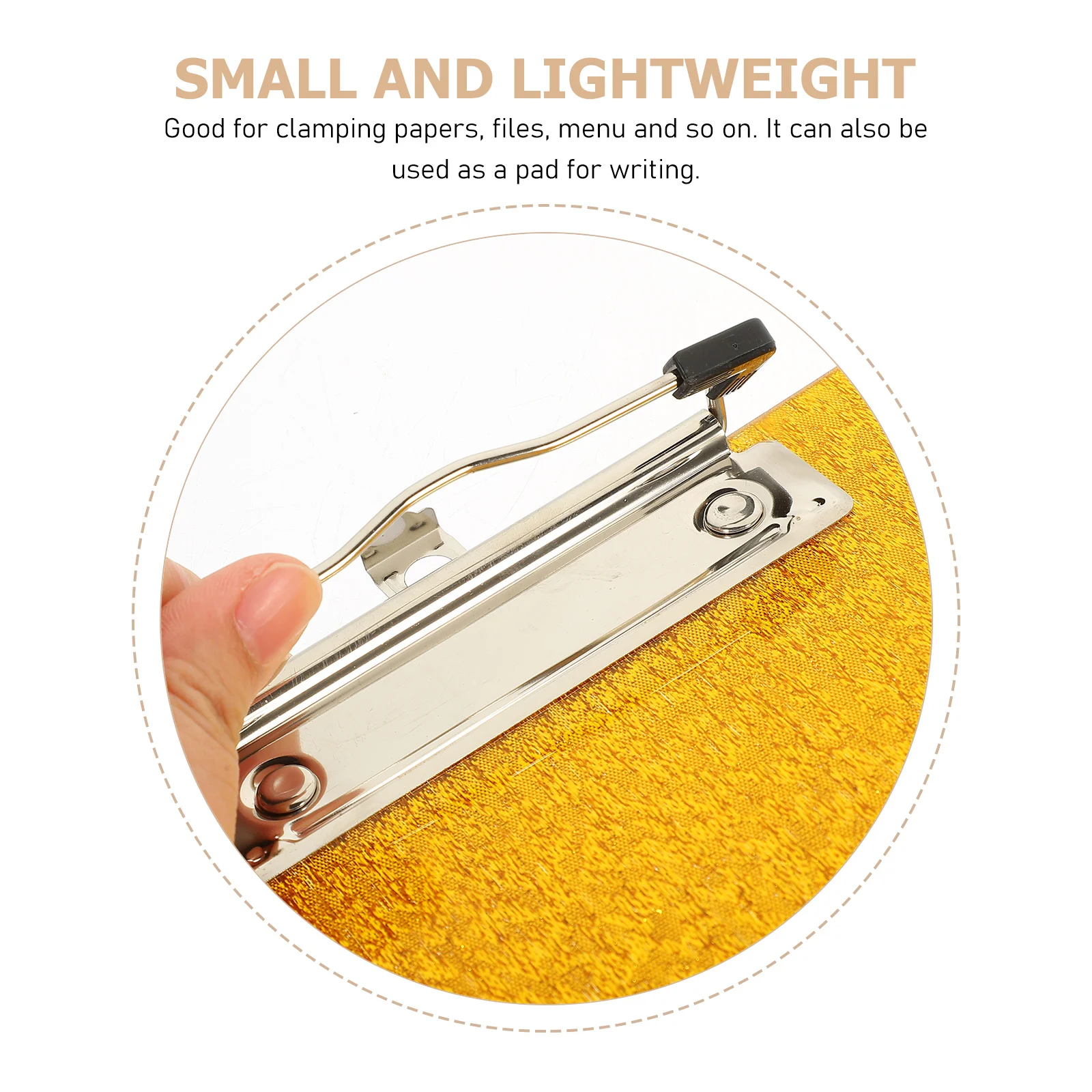 

Acrylic Clipboard Portable Writing Board Office Document Clip Multi-Function Paper File Organizer for Students Teachers Workers