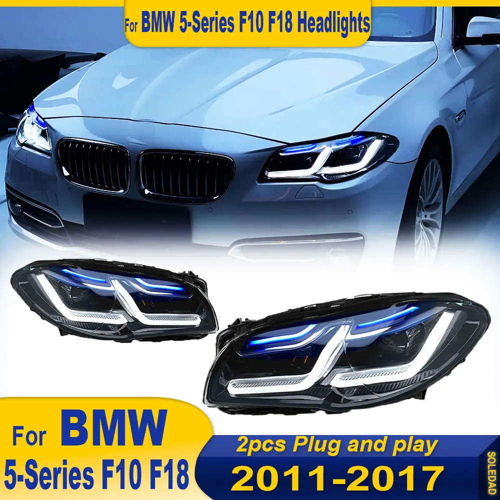 Car Styling Lights for BMW F10 LED Headlight Projector Lens 2010-2017 F18 520i 525i 530i F11 Front DRL Signal Auto Accessories