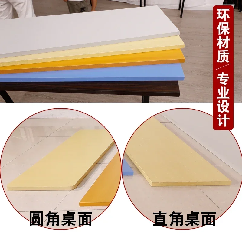 Double-layer simple folding, conference, long, activity, computer table, tutoring class desks and chairs