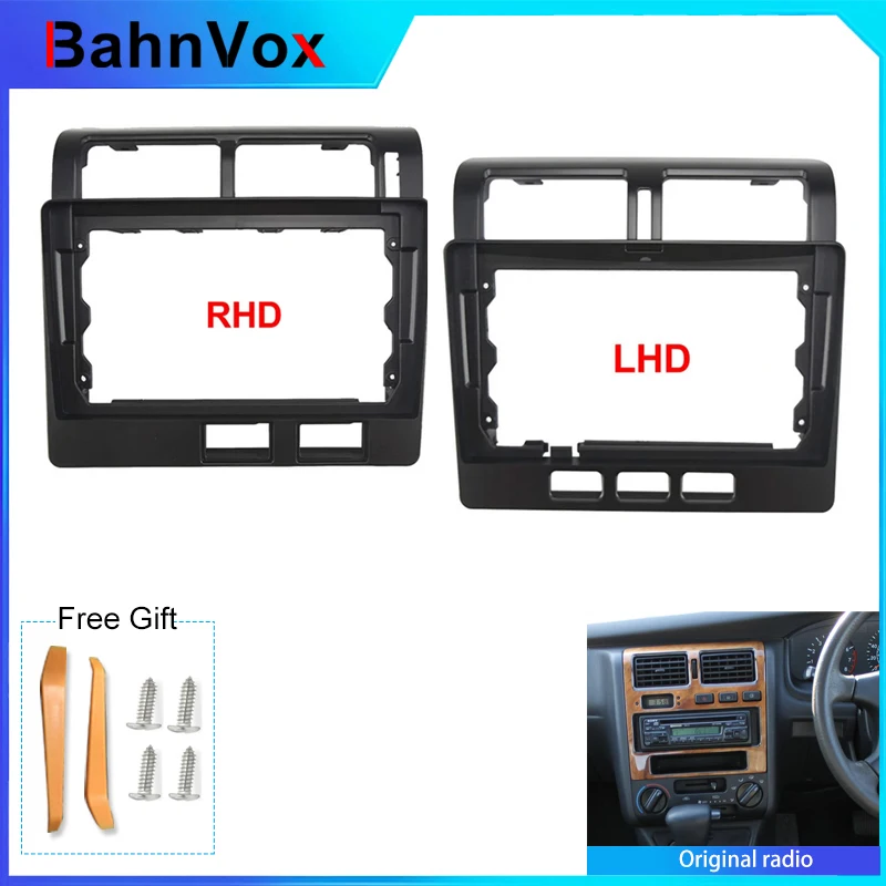 Marco para radio de coche Android de 9 pulgadas para Toyota Carina ST190 1992-1996, estéreo 2DIN, GPS, fascia, panel, adaptador, arnés de cableado