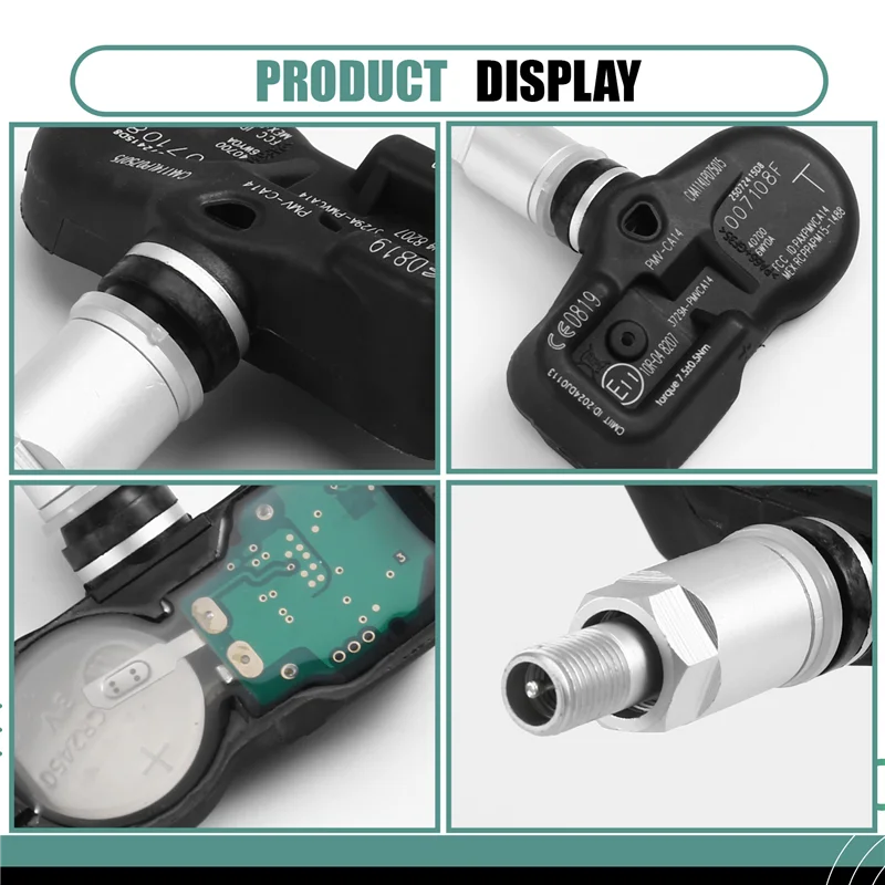 Sensores de pressão dos pneus do carro 4 pçs conjunto para infiniti qx50, qx55 qx60 qx80 nissan altima chutes 2014-2025 40700-6wy0a 407006wy0a-boom