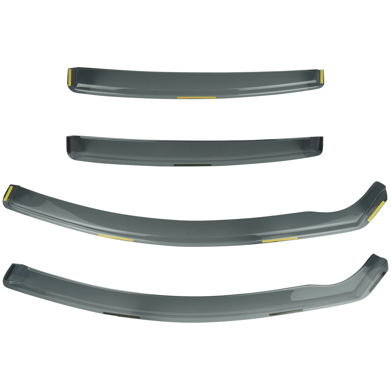 4pcs Tint Side Window Wind Rain Sun Guard Deflectors Protector Sheet Translucent For Mazda 6 Saloon MK3 GJ GL 4-Door 2013-2024